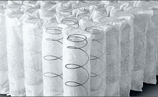 Fabric Encases Coil Springs