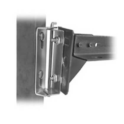 Set of 2 flange hinges with double piston for 200 cm bed 