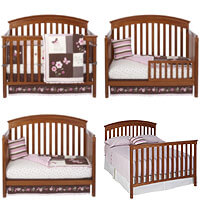 baby crib turns into full size bed