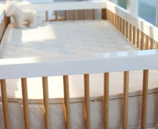 The Savvy Baby Natural Latex Crib Mattress. Crib To Bed Conversion Kit.