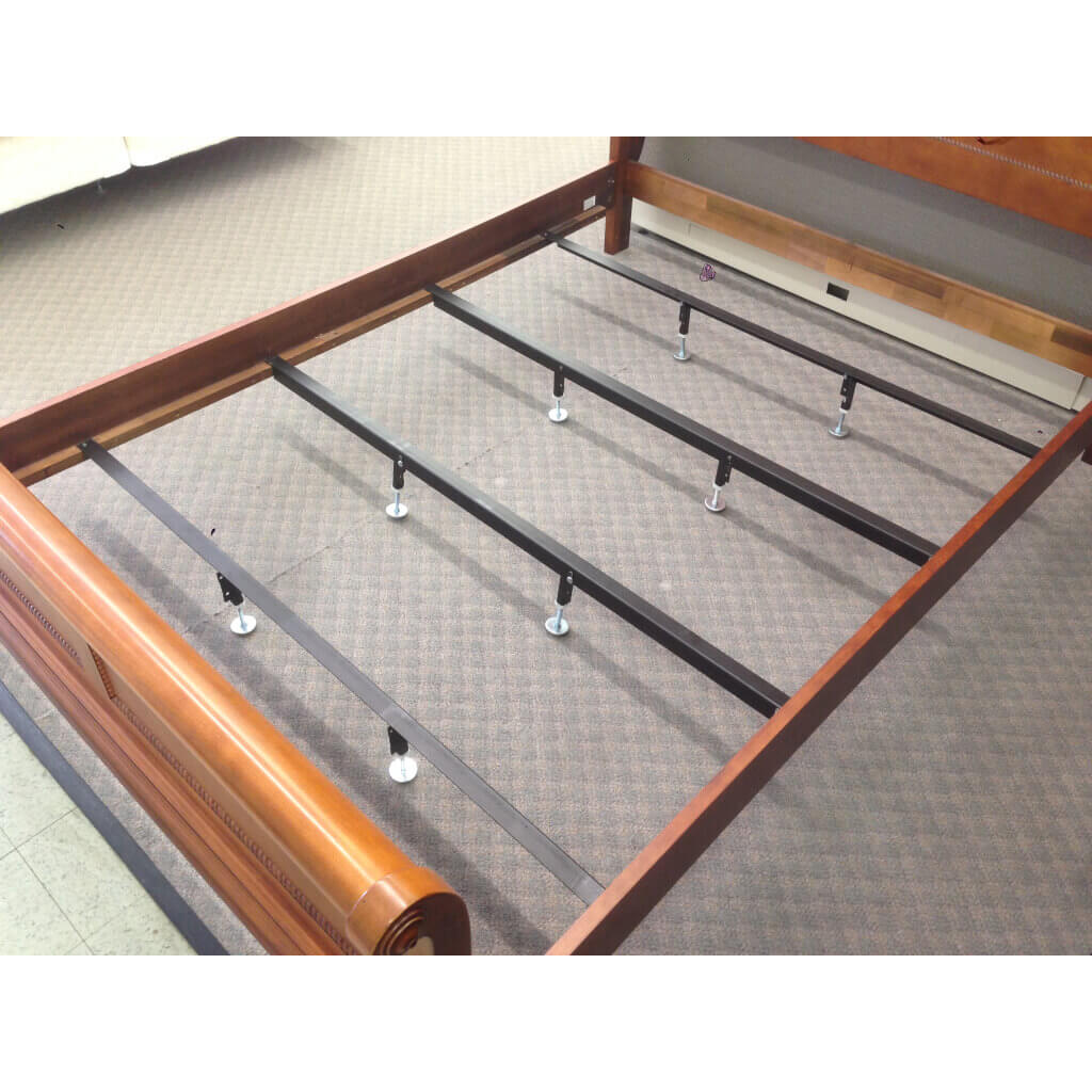 Universal Steel Bed Center Support Bars Rails to Brace King Queen Frames