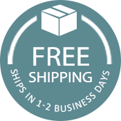 Free Shipping Circle Stating We Ship In 1 To 2 Business Days