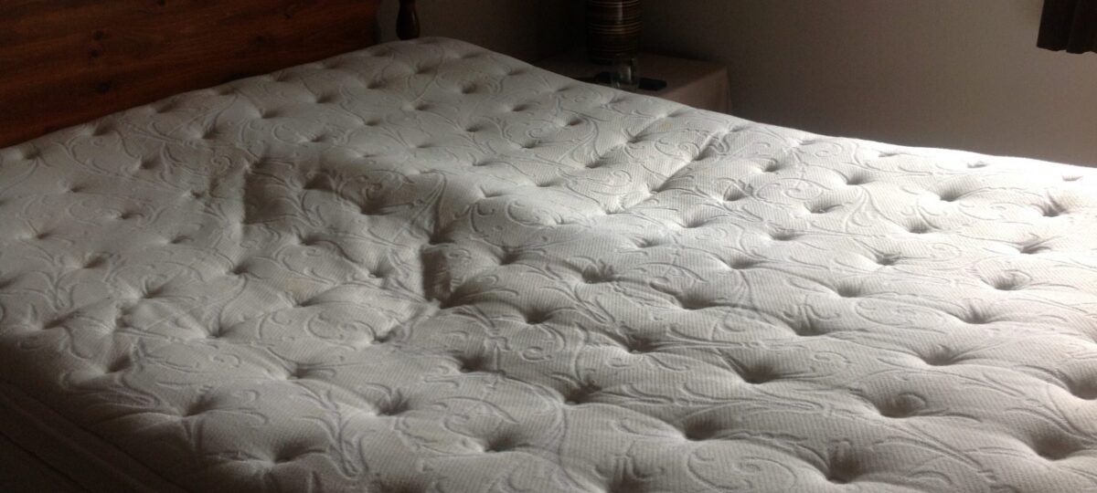 A sagging mattress needs to be replaced